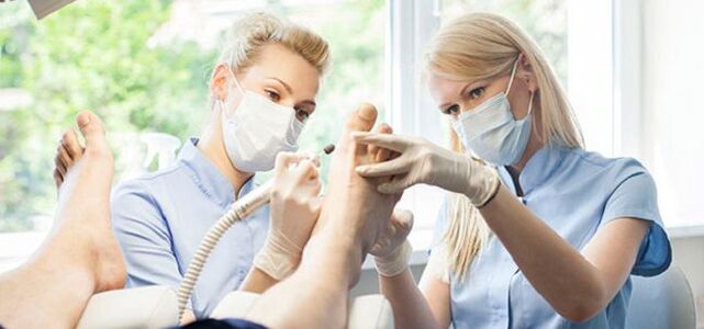 Podiatrists will be able to help in the treatment of toenail fungus
