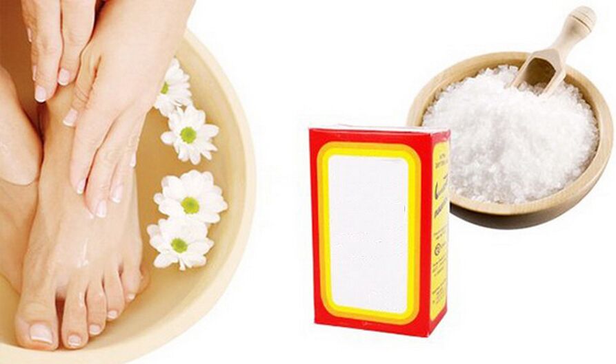 baking soda and salt for nail fungus